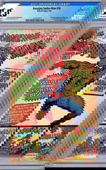 AMAZING SPIDER-MAN #38 CGC 2.0 *FINAL DITKO ASM* MARY JANE WATSON 2ND APP 1966