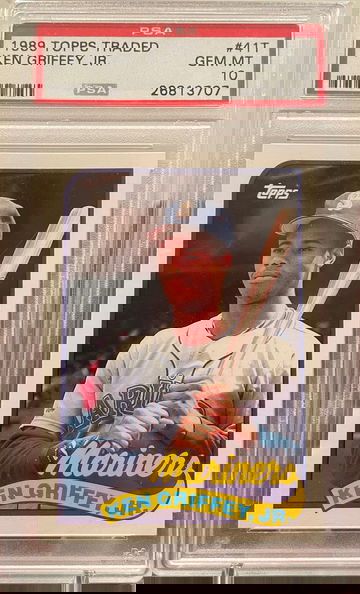 1989 topps traded Ken Griffey jr rookie RC psa 10