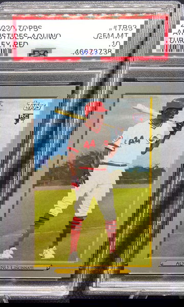 2020 Topps Aristides Aquino Turkey Red PSA 10