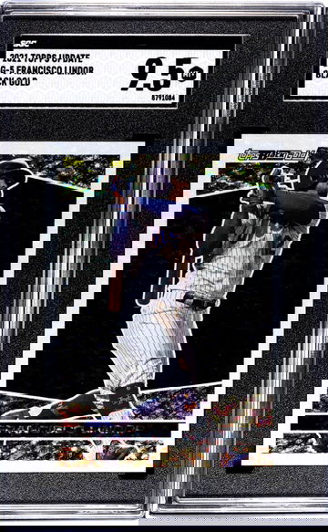 2021 Topps Update #BG-5 Francisco Lindor Black Gold SGC 9.5