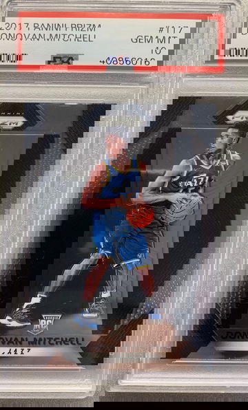DONOVAN MITCHELL 2017 PRIZM ROOKIE #117 PSA 10 GEM MINT