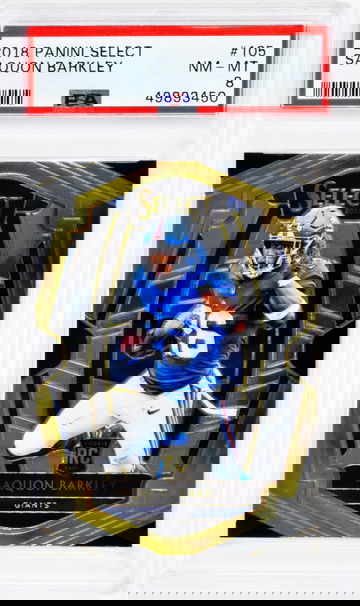 2018 Saquon Barkley Panini Select    #105 PSA 8