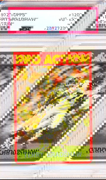 1972 Topps #120 Terry Bradshaw PSA 4 - NEW CASE - JUST GRADED!