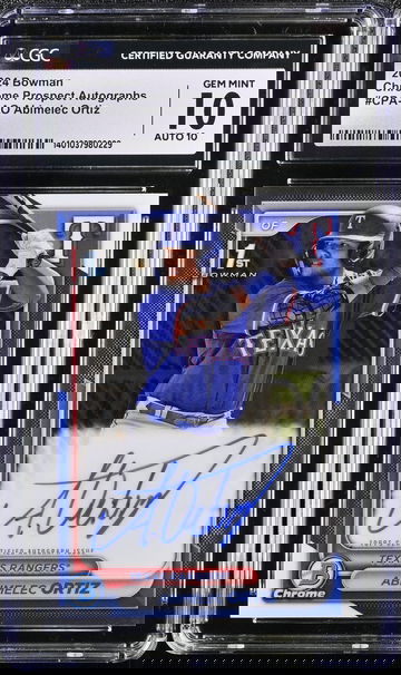 2024 BOWMAN ABIMELEC ORTIZ BOWMAN CHROME PROSPECT AUTOGRAPHS #CPA-AO CGC 10 BS.E1.12
