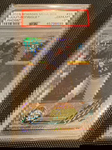 2019 Bowman Mega Box Julio Rodriguez Chrome #33 PSA 10