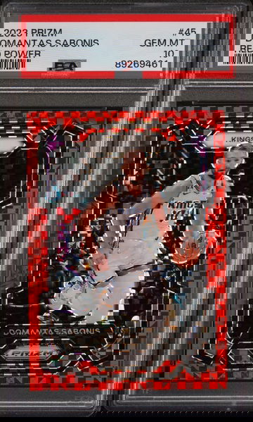 2023 Panini Prizm Red Power Domantas Sabonis #45 /75 PSA 10