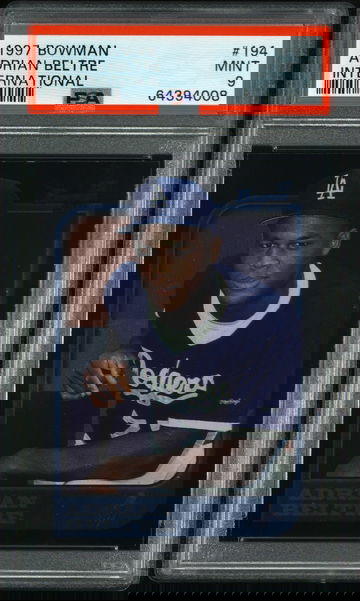 Adrian Beltre 1997 Bowman International #194 HOF Rookie PSA 9