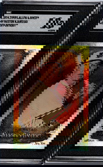 2024 Topps Allen & Ginter #49 Heston Kjerstad Silver Portrait SGC 10