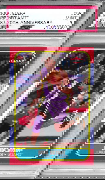 2006-07 FLEER 86-87 1986 20TH ANNIVERSARY KOBE BRYANT #58 PSA 9 MINT