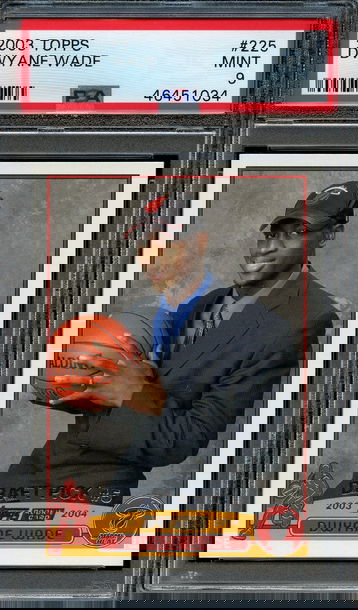 2003 Topps #225 Dwyane Wade PSA 9 Mint