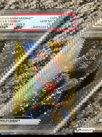 Myles Turner Mosaic Fast Break Gold 1/10 PSA 10