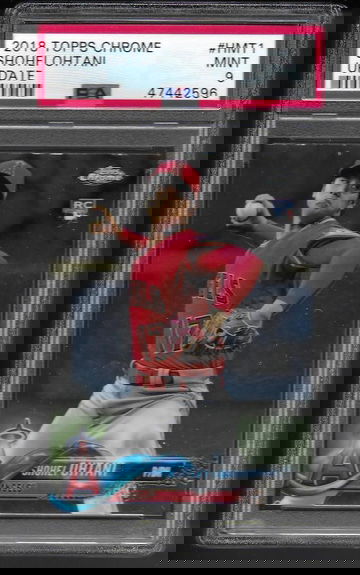 2018 Topps Chrome Update Shohei Ohtani PSA 9 Rookie Card #HMT1