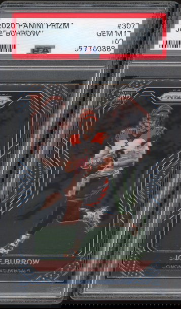 2020 Panini Prizm Joe Burrow PSA 10 