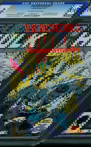 INCREDIBLE HULK #337, CGC 9.4 NM