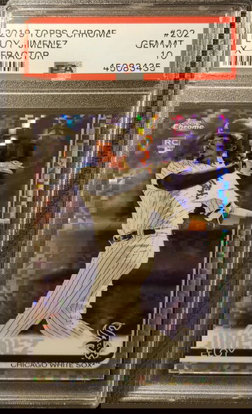 2019 Topps Chrome Eloy Jimenez X-Fractor Rookie RC PSA 10