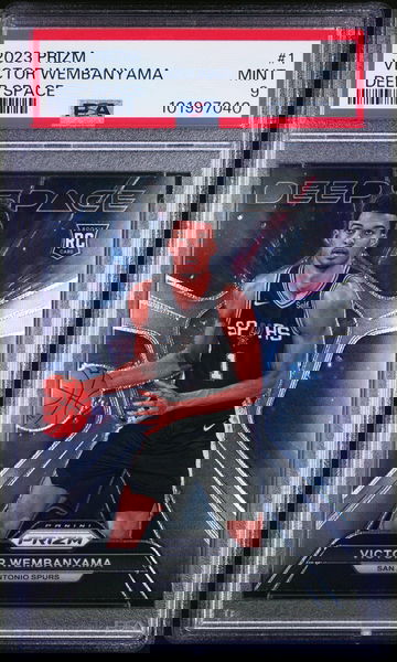 2023 Panini Prizm Deep Space Victor Wembanyama #1 PSA 9