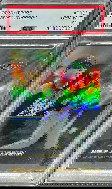 2003 eTopps #119 Miguel Cabrera PSA 10