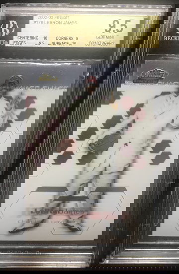 2002-03 Topps finest xrc Lebron James rookie RC gem mint
