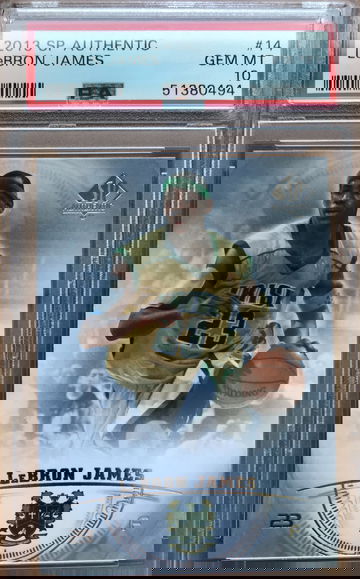 2013-14 Upper Deck SP Authentic Lebron James #14, Cavs, Graded PSA 10 GEM MINT
