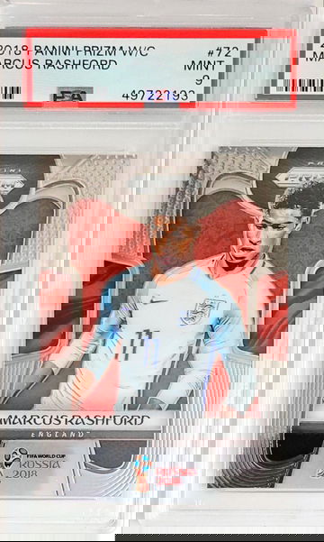 Marcus Rashford 2018 World Cup Prizm PSA 9