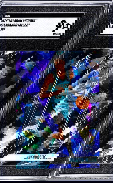 2023-24 Panini Phoenix Blue Ice Brandon Miller #273 RC SGC 9