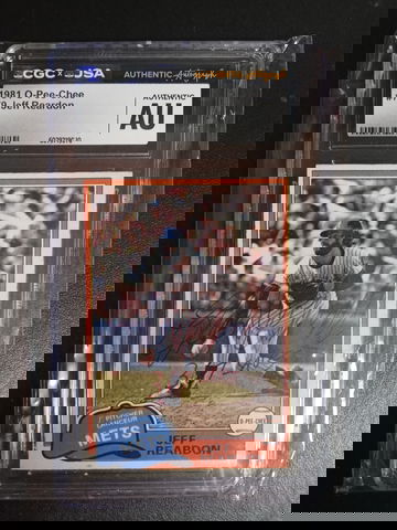 1981 o-pee-chee #79 Jeff Reardon RC Auto CGC JSA 