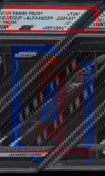 2018 Panini Prizm Blue /199 Shai Gilgeous Alexander PSA 10
