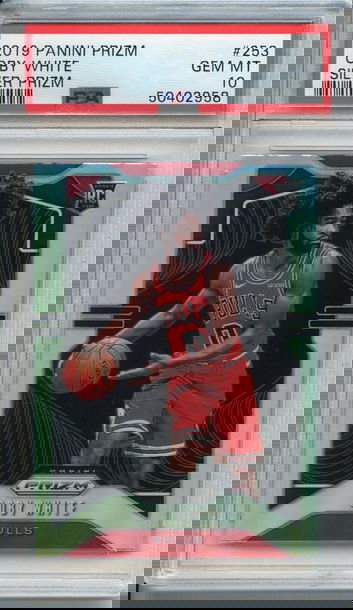 Coby White 2019 Panini Prizm Silver Rookie PSA 10