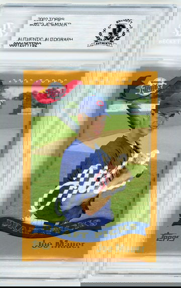 JOE MAUER 2002 Topps Auto Rc #2002 BGS Authentic