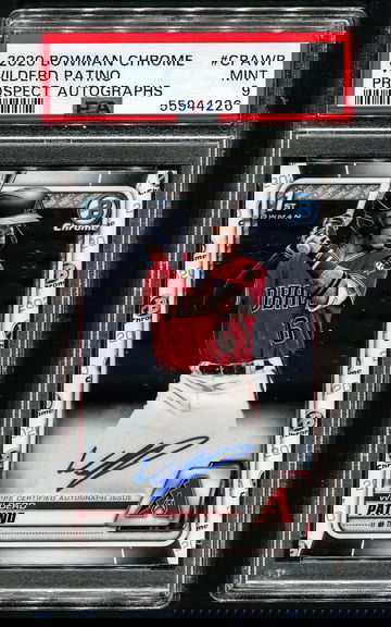 2020 Bowman Chrome Wilderd Patino Auto PSA 9 Mint