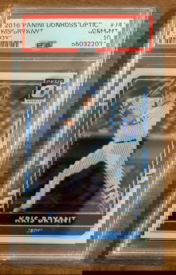 2016 Donruss Optic Kris Bryant ROY PSA 10