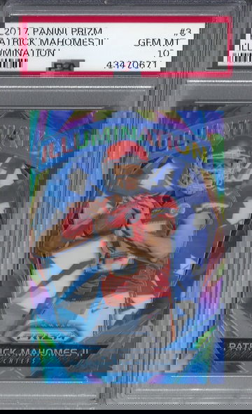 2017 Prizm Illumination Patrick Mahomes (RC) PSA 10