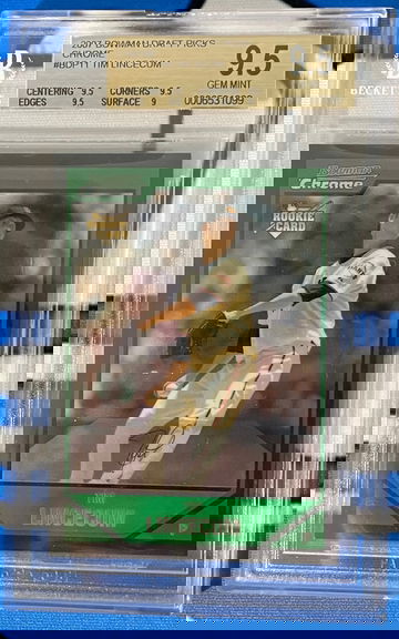 2007 Bowman Draft Picks Chrome Tim Lincecum Rookie BGS 9.5 (RC)