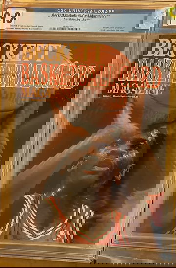 Beckett Basketball #1 Michael Jordan 1st Cover Newsstand CGC 9.8~None Higher