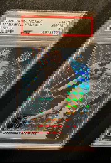 2020 panini mosaic Genesis Marshon Lattimore PSA 10 gem mint