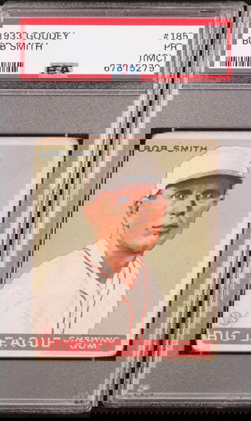 1933 Goudey Bob Smith PSA 1 Miscut Qualifier