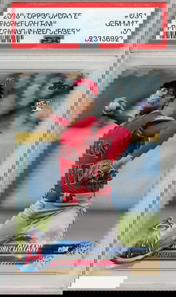 2018 TOPPS UPDATE SHOHEI OHTANI #US1 PSA 10 GEM MT ROOKIE RC