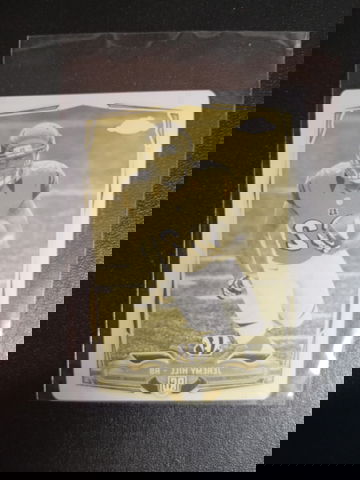 2014 Topps Chrome Mini yellow printing plate 1/1 RC Jeremy Hill