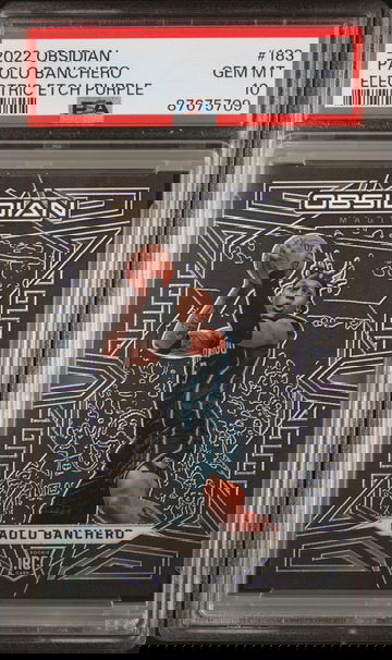 2022 Panini Obsidian Paolo Banchero Electric Etch Purple RC /99 PSA 10