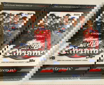 Lot of 2 2020 Topps Chrome Formula 1 Hobby Boxes