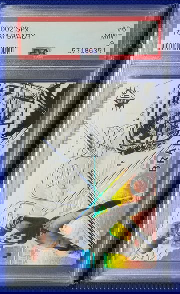 2002 SPX Tom Brady PSA 9 Patriots Buccaneers