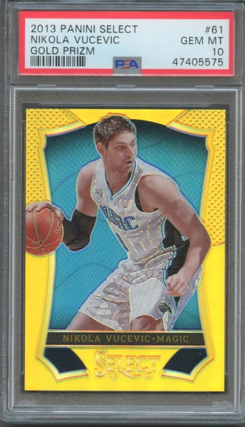 2013 Panini Select Gold /10 Nikola Vucevic PSA 10 GEM MINT  RARE