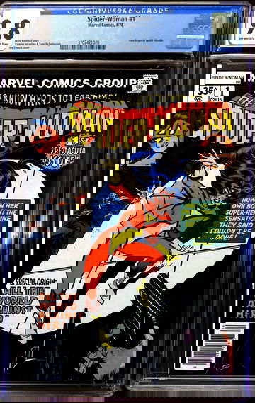 SPIDER-WOMAN #1 🔥 Marvel Comics 1978 - New Origin Jessica Drew 🔥 CGC 9.8 - OW to WHITE