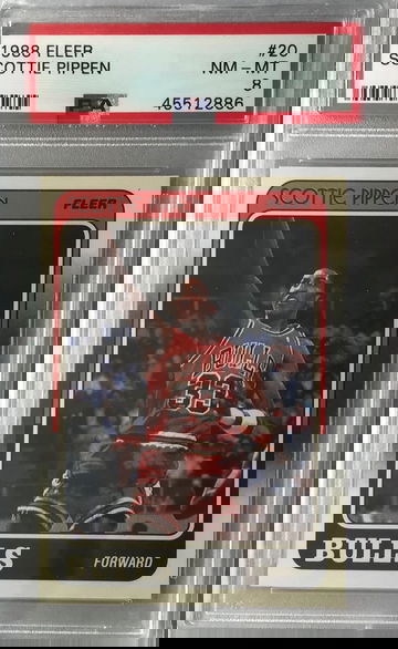 Scottie Pippen Rookie 1988 Fleer #20 - PSA 8