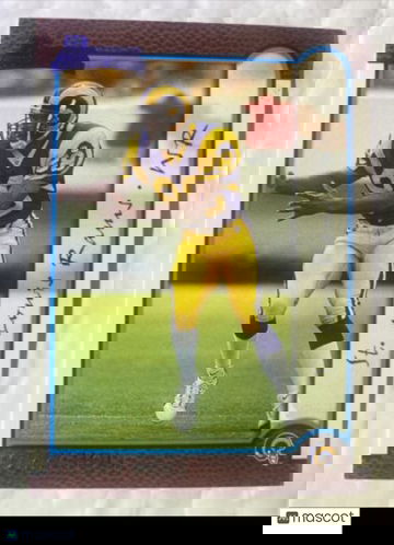 1999 Bowman Blue Foil Rookie Torry Holt #174 RC ST LOUIS RAMS Future HOF