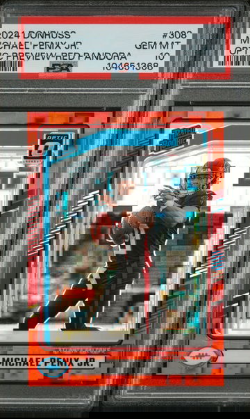 2024 Panini Donruss Optic Preview Red Pandora Michael Penix Jr. #308 RC PSA 10