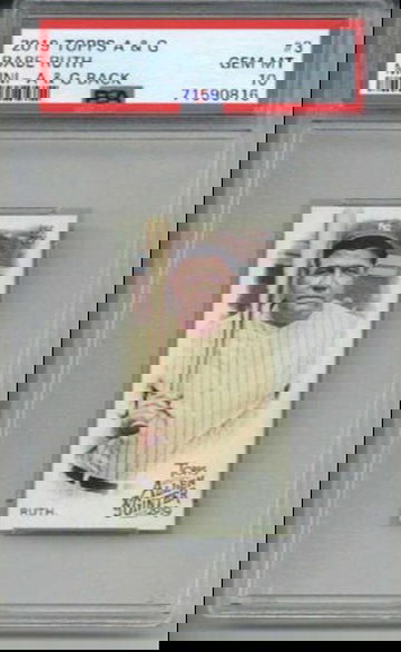 2019 TOPPS ALLEN & GINTER MINI A&G BACK BABE RUTH YANKEES PSA 10 LOW POP RARE