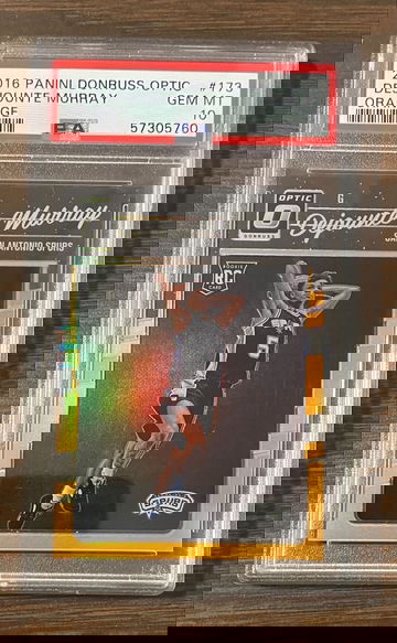 Dejounte Murray Orange Optic /199 Rookie RC PSA 10 Hawks Spurs