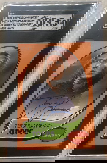 2021 Topps X Trevor Lawrence Auto  RC /99 Rookie exclusive On card auto