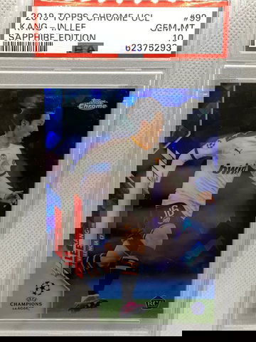 Kang In Lee 2018 Topps Chrome UCL Sapphire PSA 10